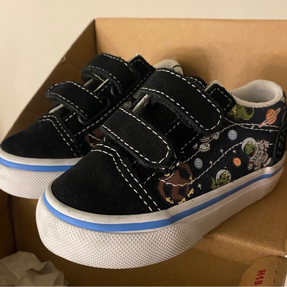 VANS Old Skool V - Glow Cosmic Zoo Black/Blu - Picture 6 of 6